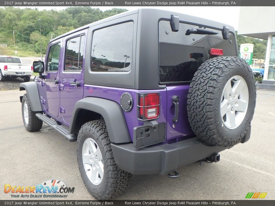 2017 Jeep Wrangler Unlimited Sport 4x4 Extreme Purple / Black Photo #3