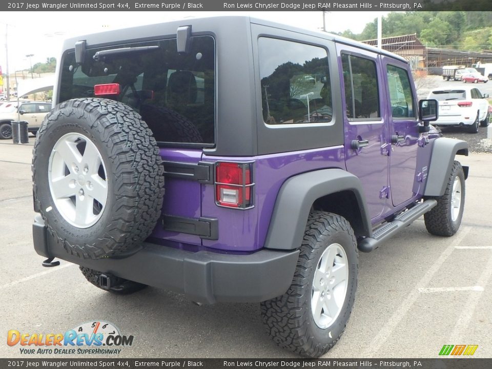2017 Jeep Wrangler Unlimited Sport 4x4 Extreme Purple / Black Photo #5