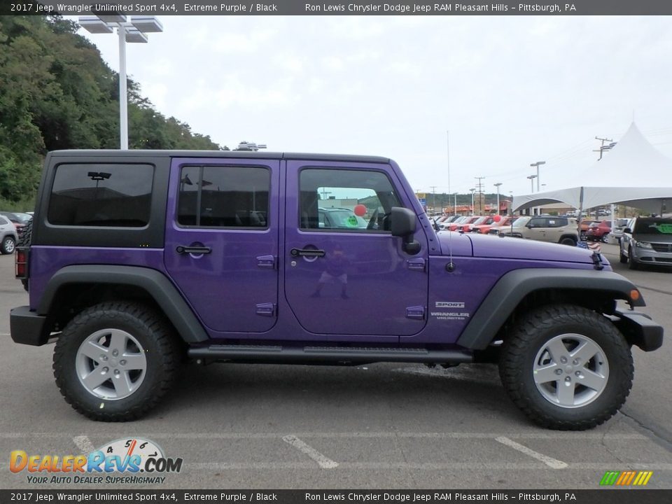 2017 Jeep Wrangler Unlimited Sport 4x4 Extreme Purple / Black Photo #6