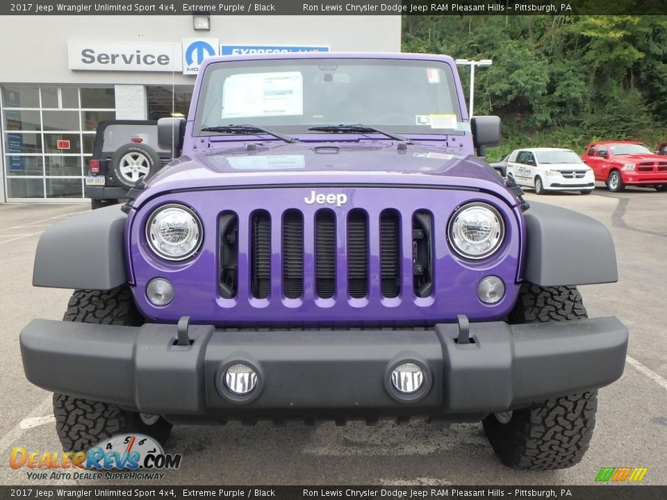 2017 Jeep Wrangler Unlimited Sport 4x4 Extreme Purple / Black Photo #8