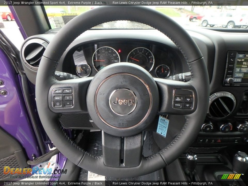 2017 Jeep Wrangler Unlimited Sport 4x4 Steering Wheel Photo #18