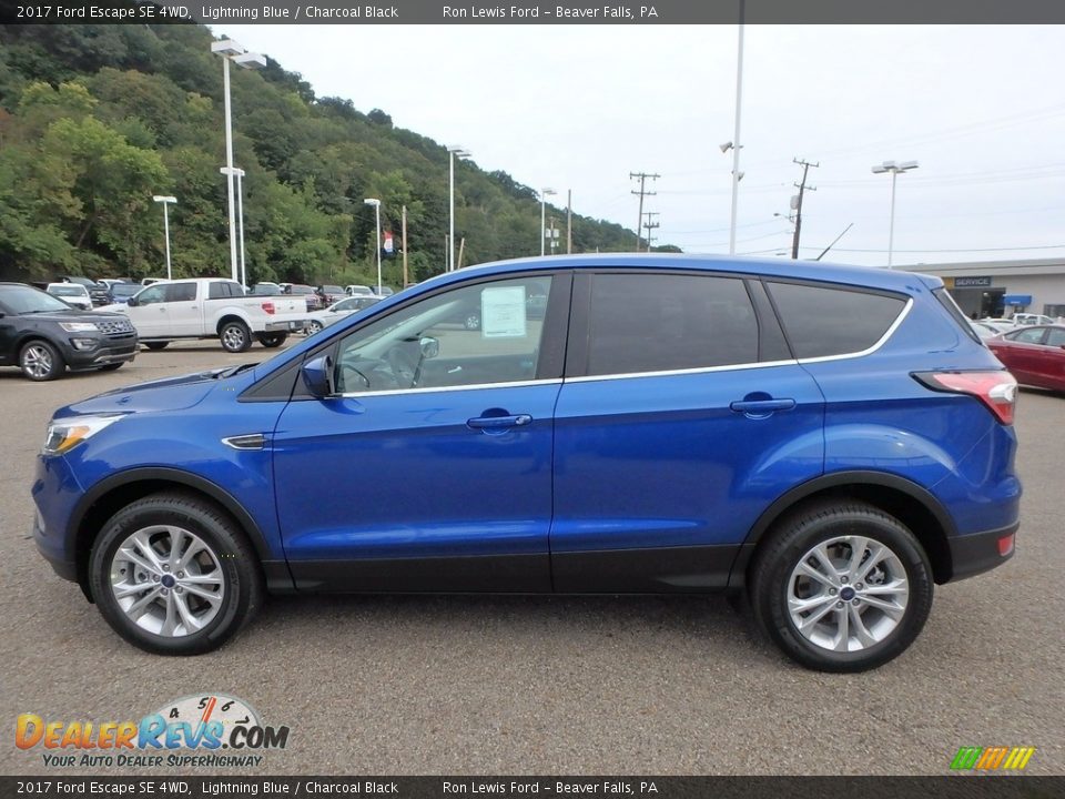 2017 Ford Escape SE 4WD Lightning Blue / Charcoal Black Photo #6