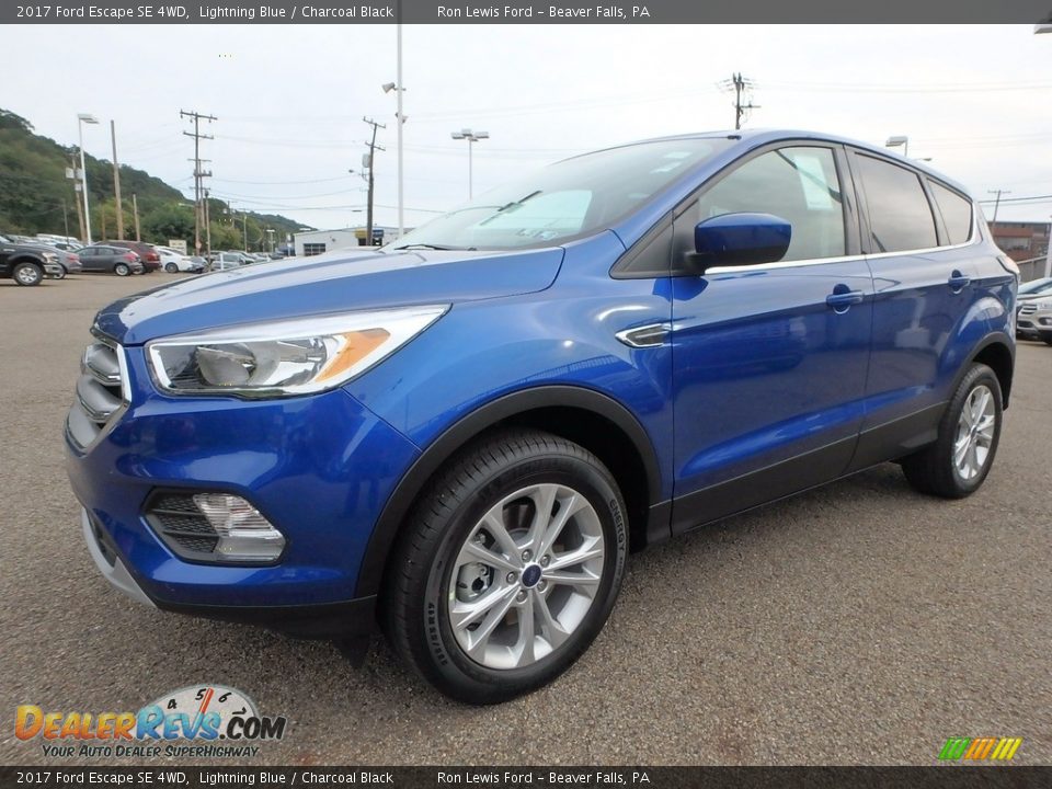 2017 Ford Escape SE 4WD Lightning Blue / Charcoal Black Photo #7