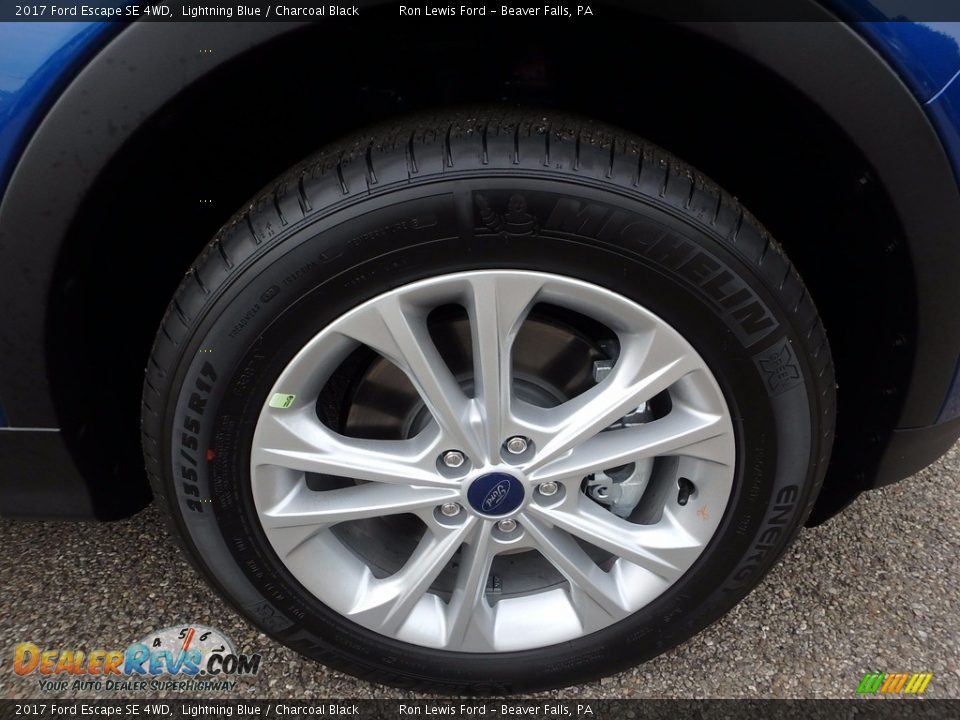 2017 Ford Escape SE 4WD Lightning Blue / Charcoal Black Photo #10