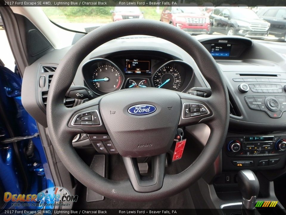 2017 Ford Escape SE 4WD Lightning Blue / Charcoal Black Photo #17