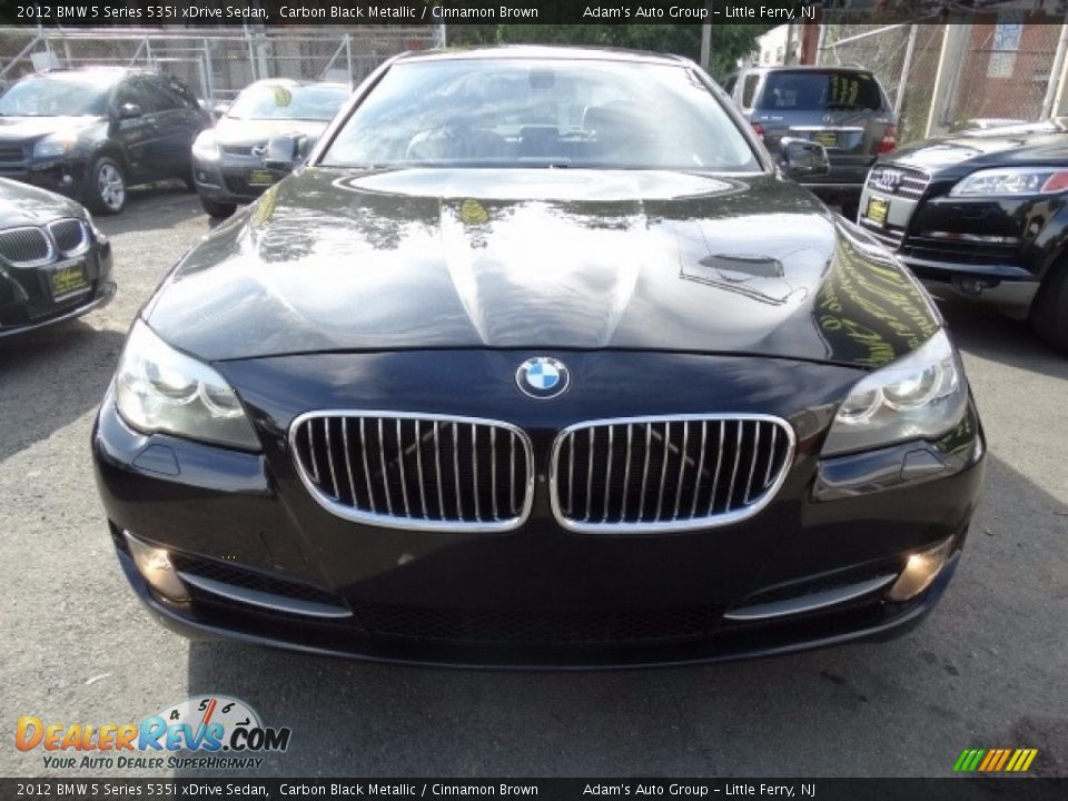 2012 BMW 5 Series 535i xDrive Sedan Carbon Black Metallic / Cinnamon Brown Photo #2