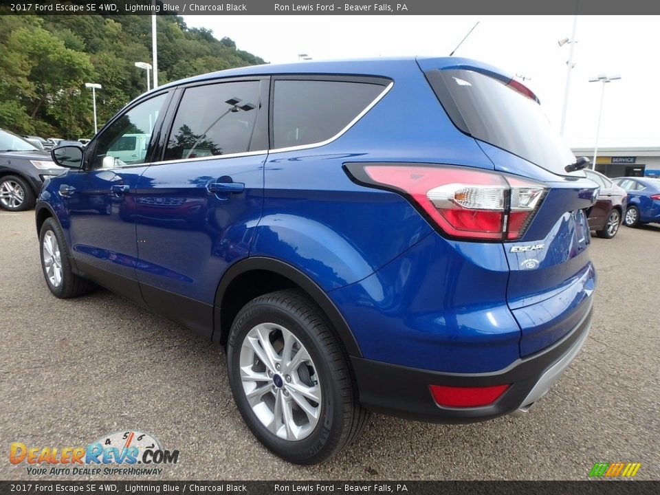 2017 Ford Escape SE 4WD Lightning Blue / Charcoal Black Photo #5