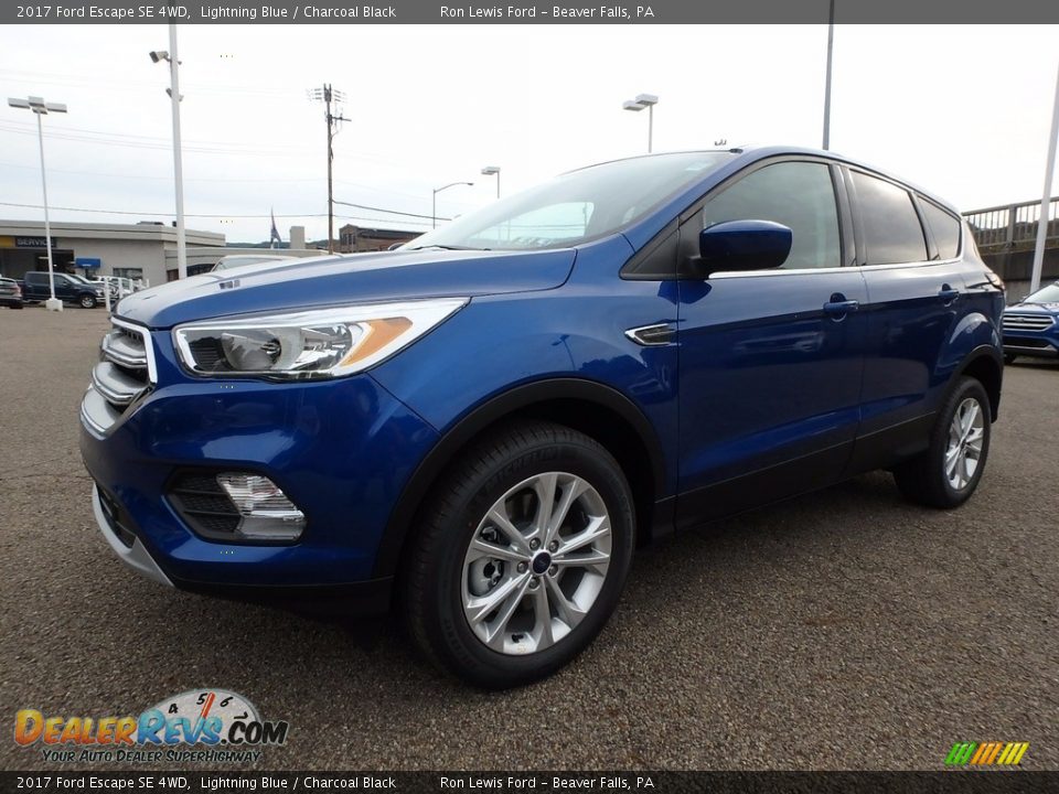 2017 Ford Escape SE 4WD Lightning Blue / Charcoal Black Photo #7