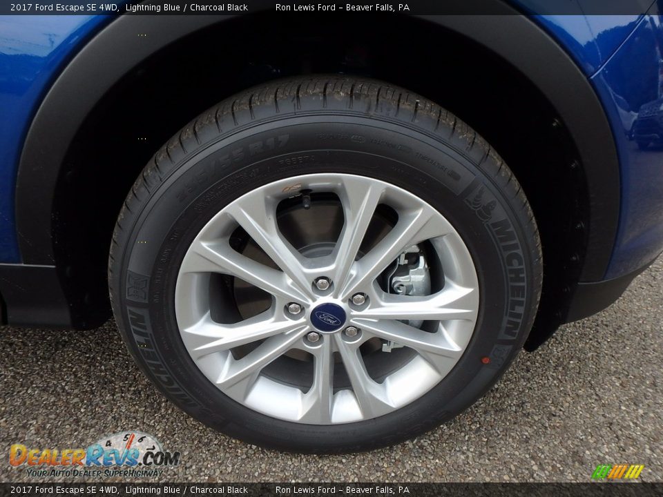 2017 Ford Escape SE 4WD Lightning Blue / Charcoal Black Photo #10