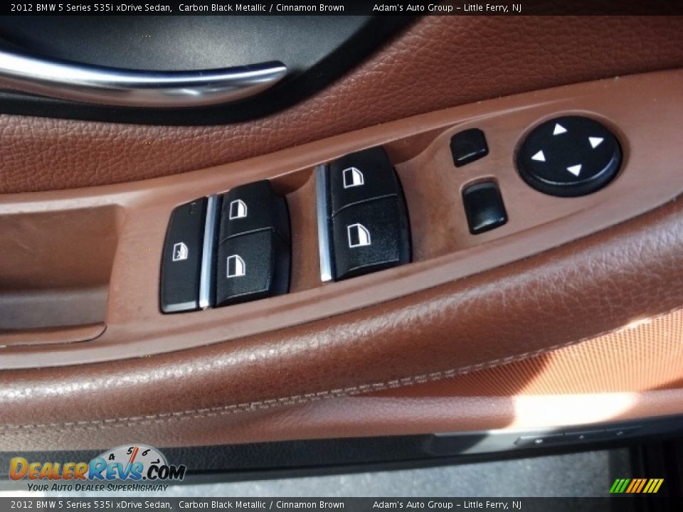 2012 BMW 5 Series 535i xDrive Sedan Carbon Black Metallic / Cinnamon Brown Photo #11