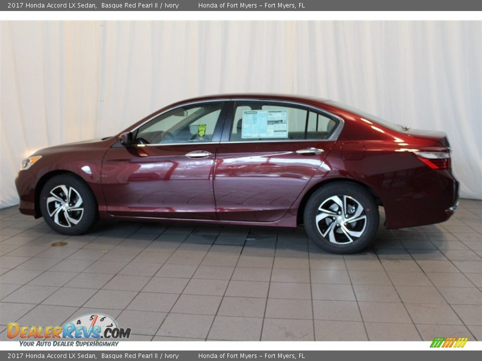 2017 Honda Accord LX Sedan Basque Red Pearl II / Ivory Photo #5