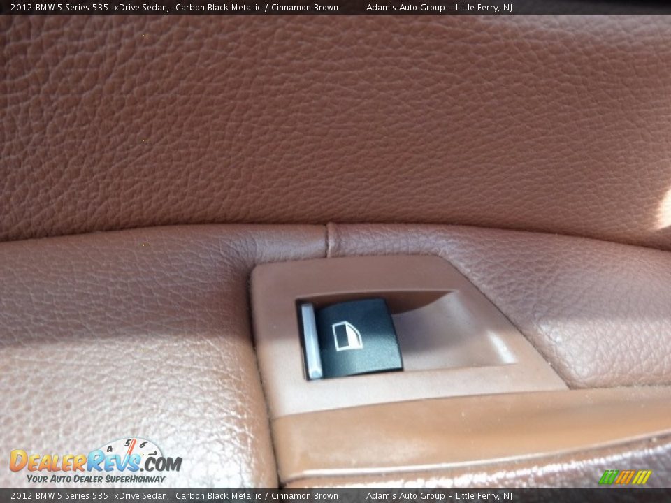 2012 BMW 5 Series 535i xDrive Sedan Carbon Black Metallic / Cinnamon Brown Photo #14