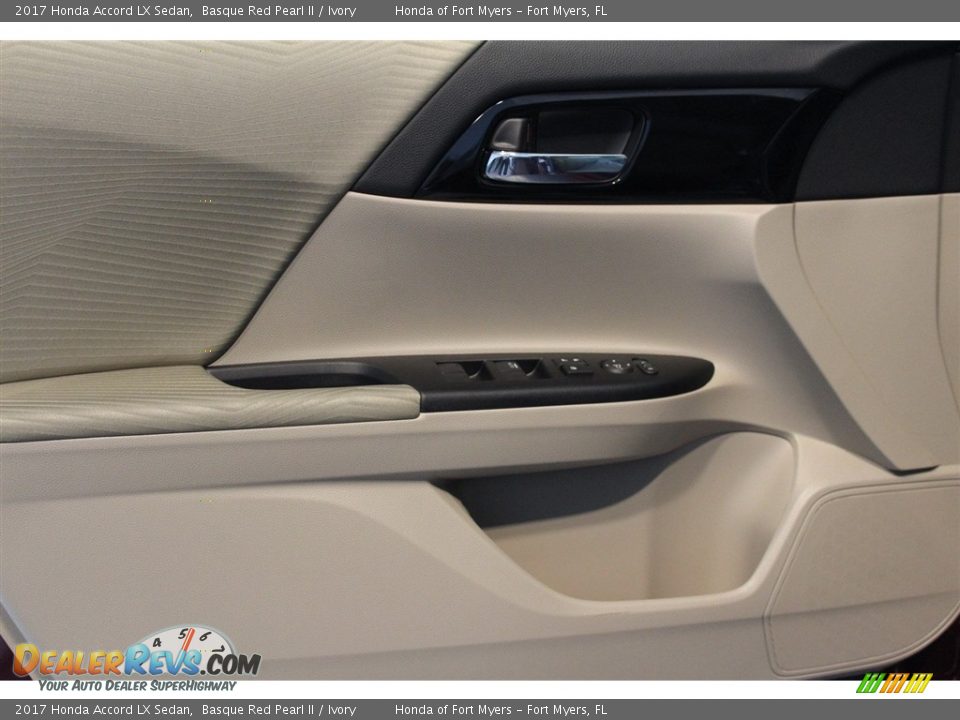 2017 Honda Accord LX Sedan Basque Red Pearl II / Ivory Photo #7