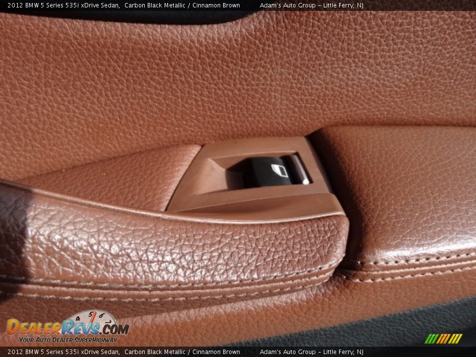 2012 BMW 5 Series 535i xDrive Sedan Carbon Black Metallic / Cinnamon Brown Photo #18