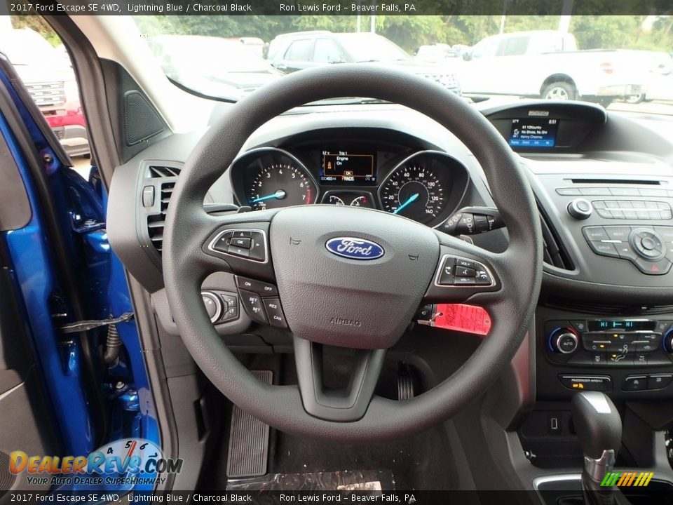 2017 Ford Escape SE 4WD Lightning Blue / Charcoal Black Photo #17