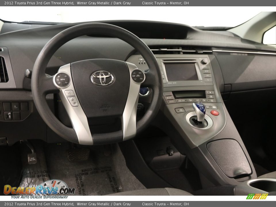 2012 Toyota Prius 3rd Gen Three Hybrid Winter Gray Metallic / Dark Gray Photo #6