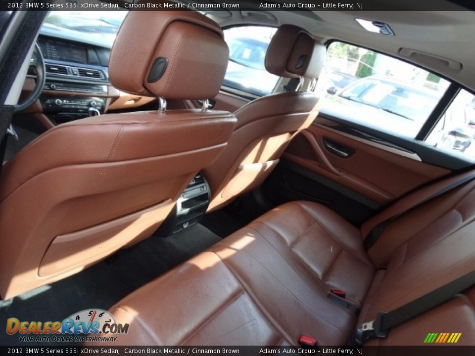 2012 BMW 5 Series 535i xDrive Sedan Carbon Black Metallic / Cinnamon Brown Photo #22