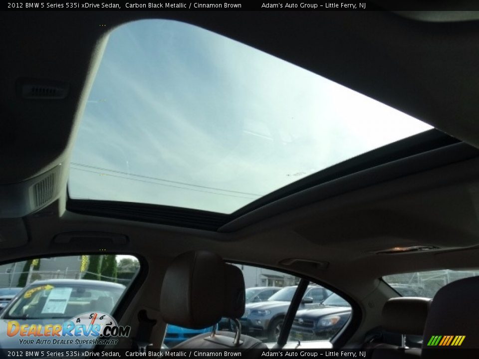 2012 BMW 5 Series 535i xDrive Sedan Carbon Black Metallic / Cinnamon Brown Photo #23