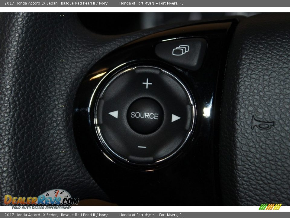 2017 Honda Accord LX Sedan Basque Red Pearl II / Ivory Photo #12