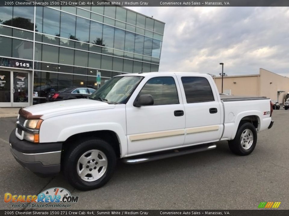 2005 Chevrolet Silverado 1500 Z71 Crew Cab 4x4 Summit White / Medium Gray Photo #1