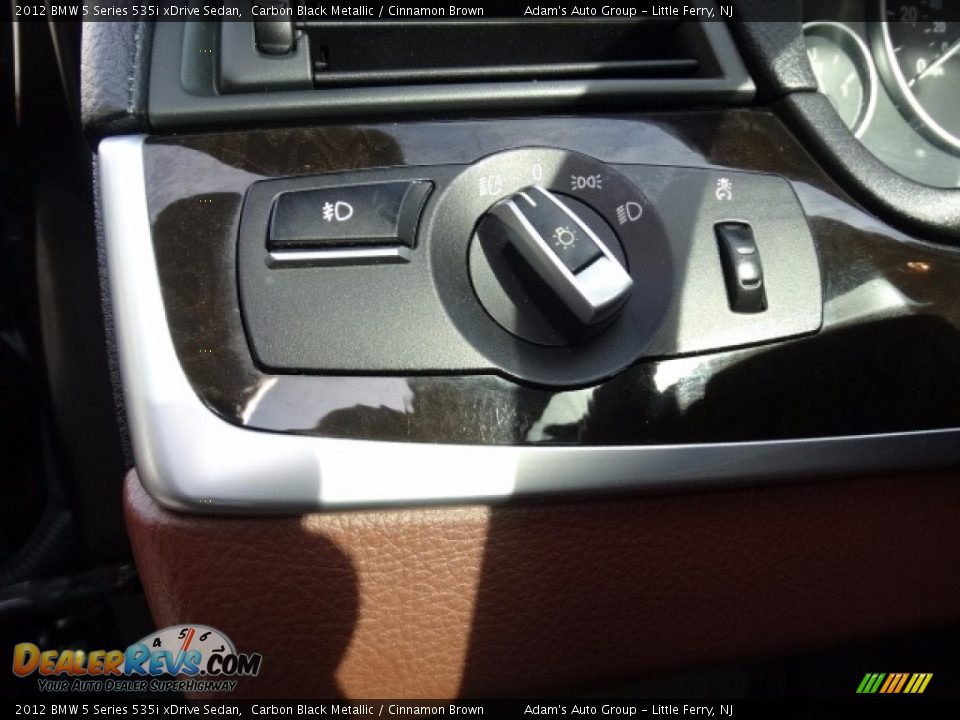 2012 BMW 5 Series 535i xDrive Sedan Carbon Black Metallic / Cinnamon Brown Photo #25