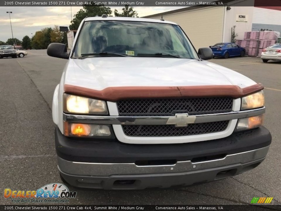2005 Chevrolet Silverado 1500 Z71 Crew Cab 4x4 Summit White / Medium Gray Photo #2