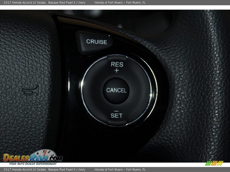 2017 Honda Accord LX Sedan Basque Red Pearl II / Ivory Photo #14