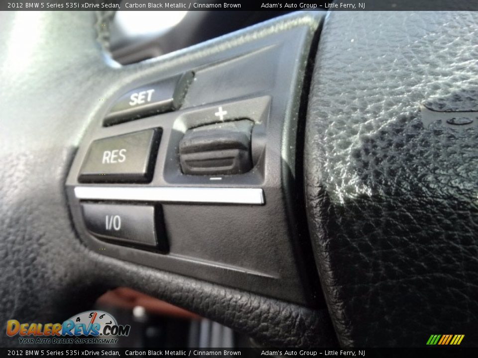2012 BMW 5 Series 535i xDrive Sedan Carbon Black Metallic / Cinnamon Brown Photo #27