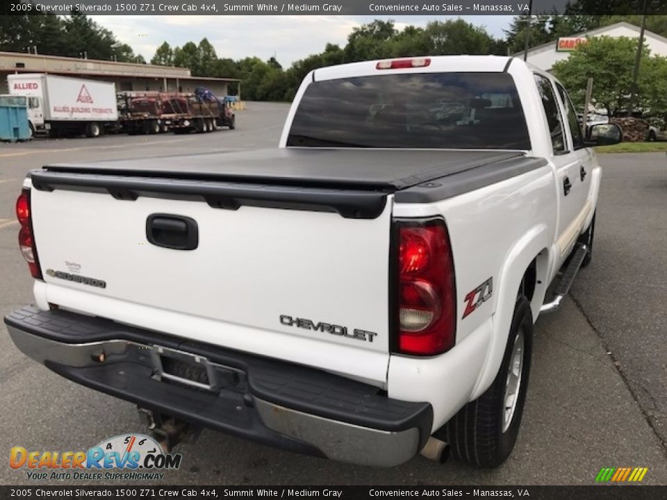 2005 Chevrolet Silverado 1500 Z71 Crew Cab 4x4 Summit White / Medium Gray Photo #4