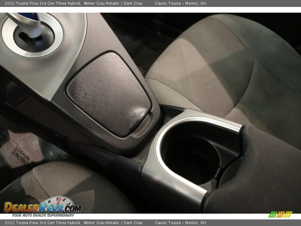 2012 Toyota Prius 3rd Gen Three Hybrid Winter Gray Metallic / Dark Gray Photo #13