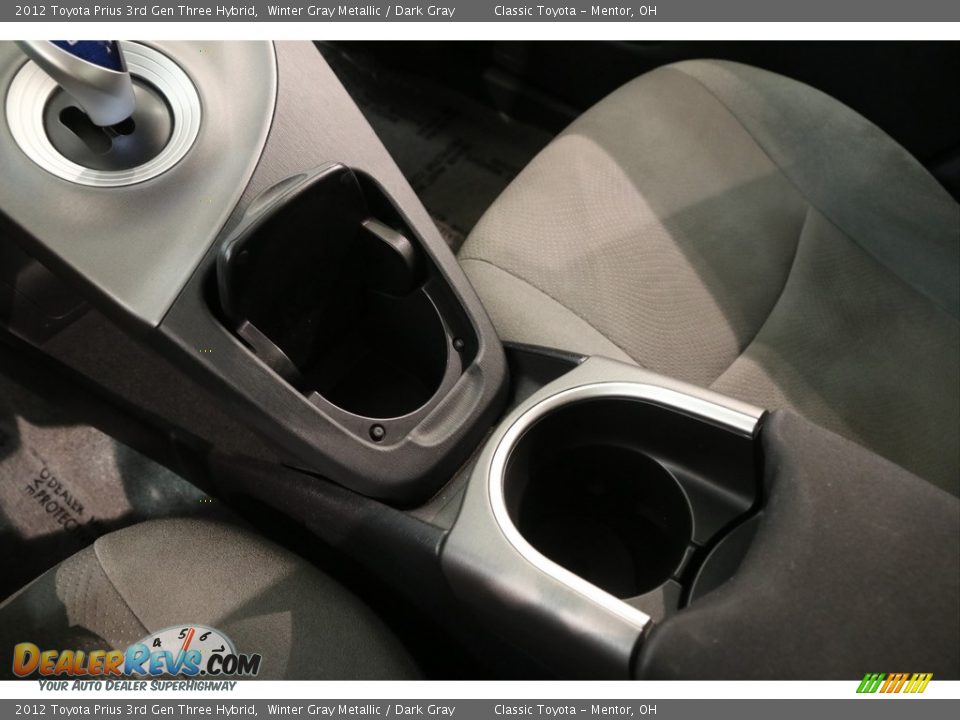2012 Toyota Prius 3rd Gen Three Hybrid Winter Gray Metallic / Dark Gray Photo #14
