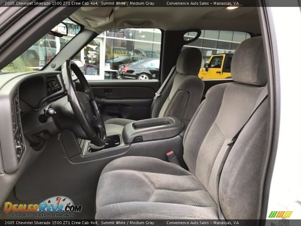 2005 Chevrolet Silverado 1500 Z71 Crew Cab 4x4 Summit White / Medium Gray Photo #6