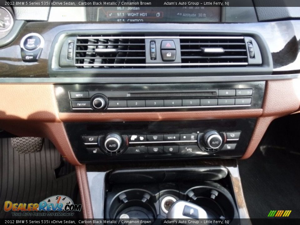 2012 BMW 5 Series 535i xDrive Sedan Carbon Black Metallic / Cinnamon Brown Photo #31