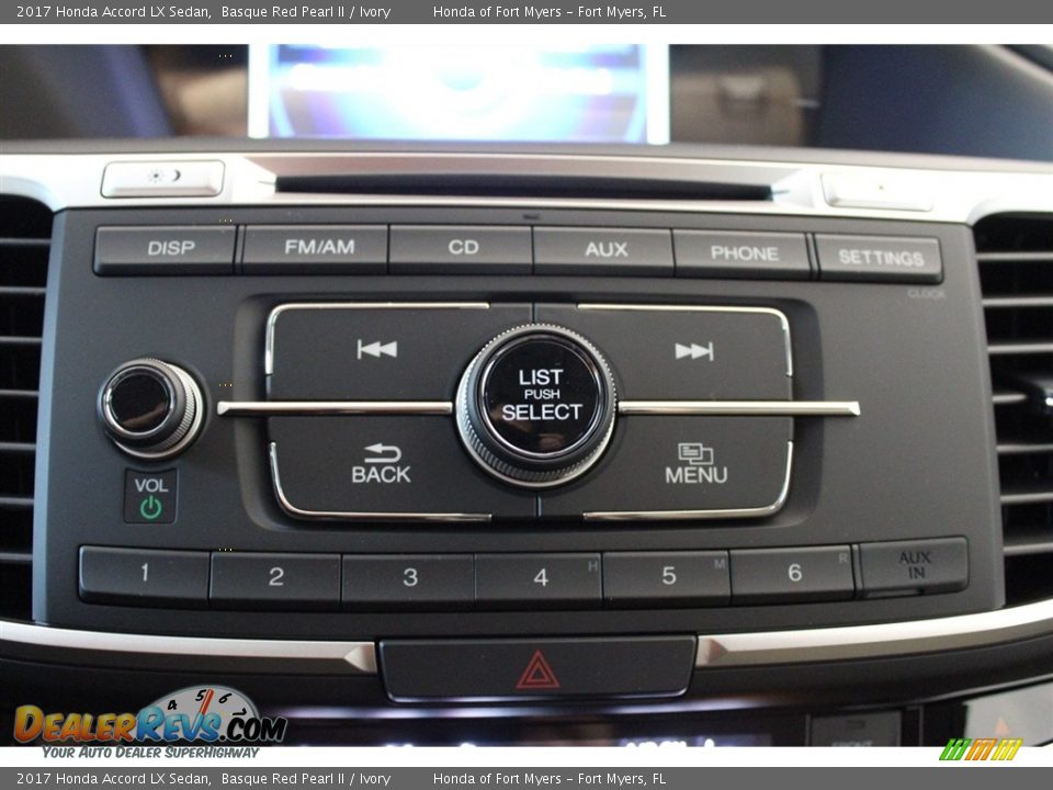 2017 Honda Accord LX Sedan Basque Red Pearl II / Ivory Photo #18