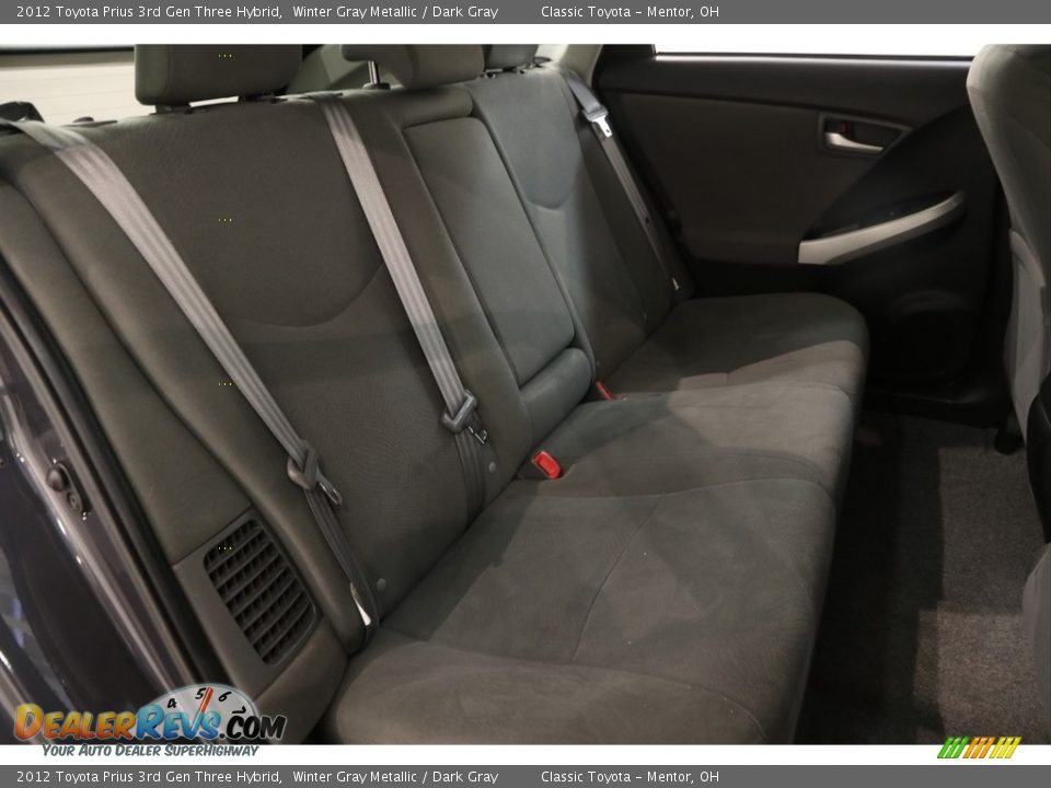 2012 Toyota Prius 3rd Gen Three Hybrid Winter Gray Metallic / Dark Gray Photo #16