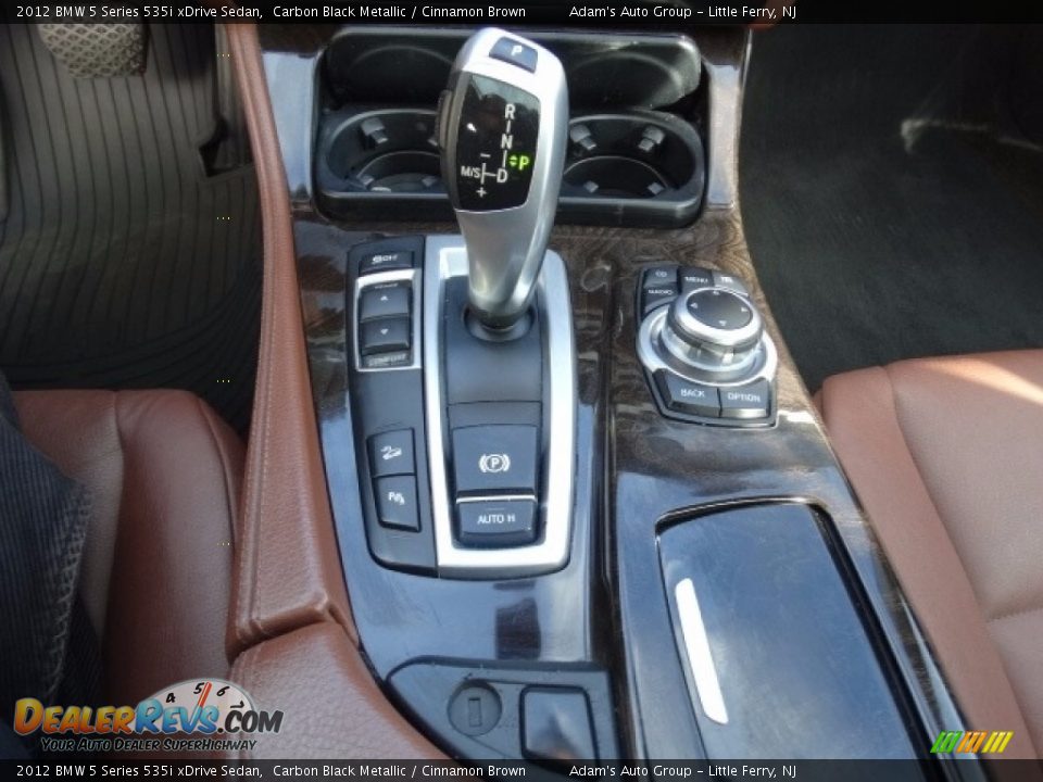 2012 BMW 5 Series 535i xDrive Sedan Carbon Black Metallic / Cinnamon Brown Photo #32