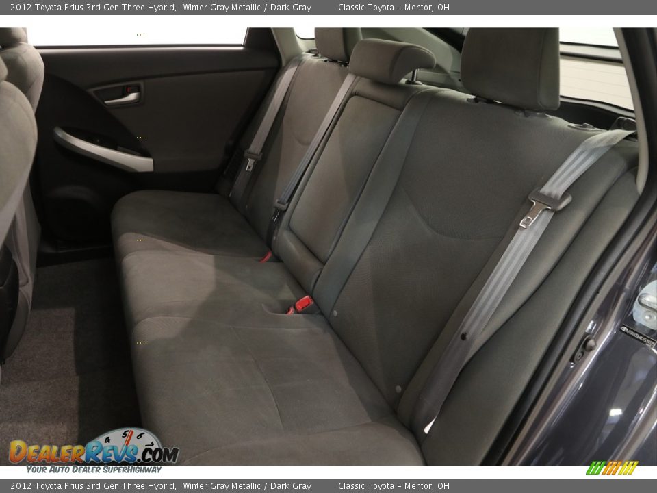 2012 Toyota Prius 3rd Gen Three Hybrid Winter Gray Metallic / Dark Gray Photo #17