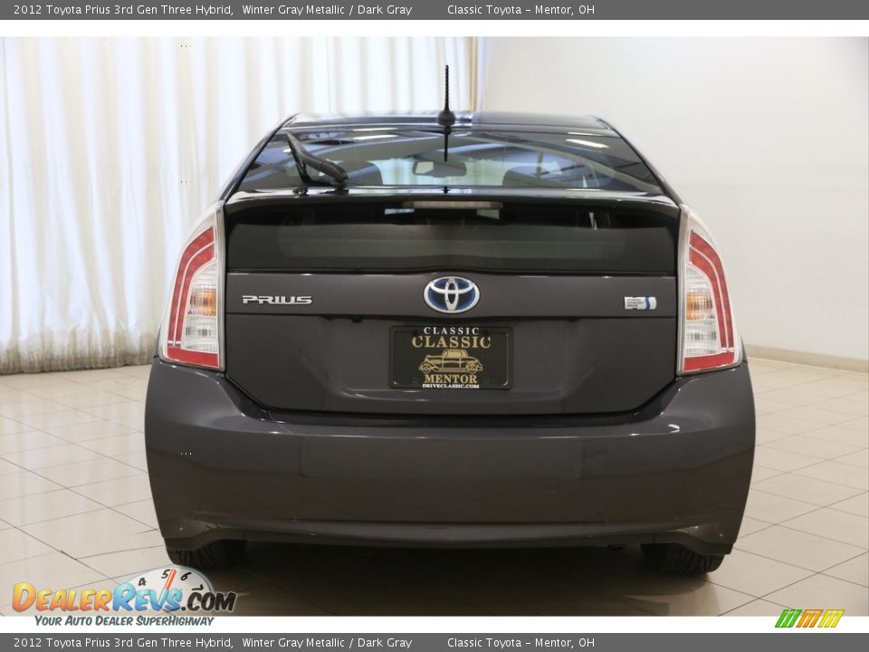 2012 Toyota Prius 3rd Gen Three Hybrid Winter Gray Metallic / Dark Gray Photo #18