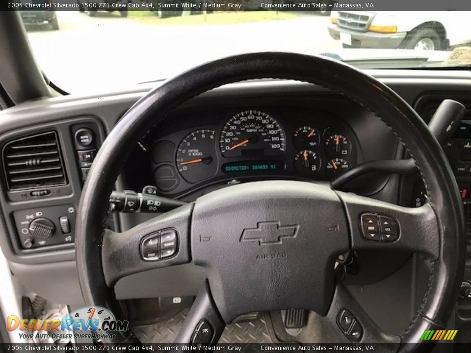 2005 Chevrolet Silverado 1500 Z71 Crew Cab 4x4 Summit White / Medium Gray Photo #11