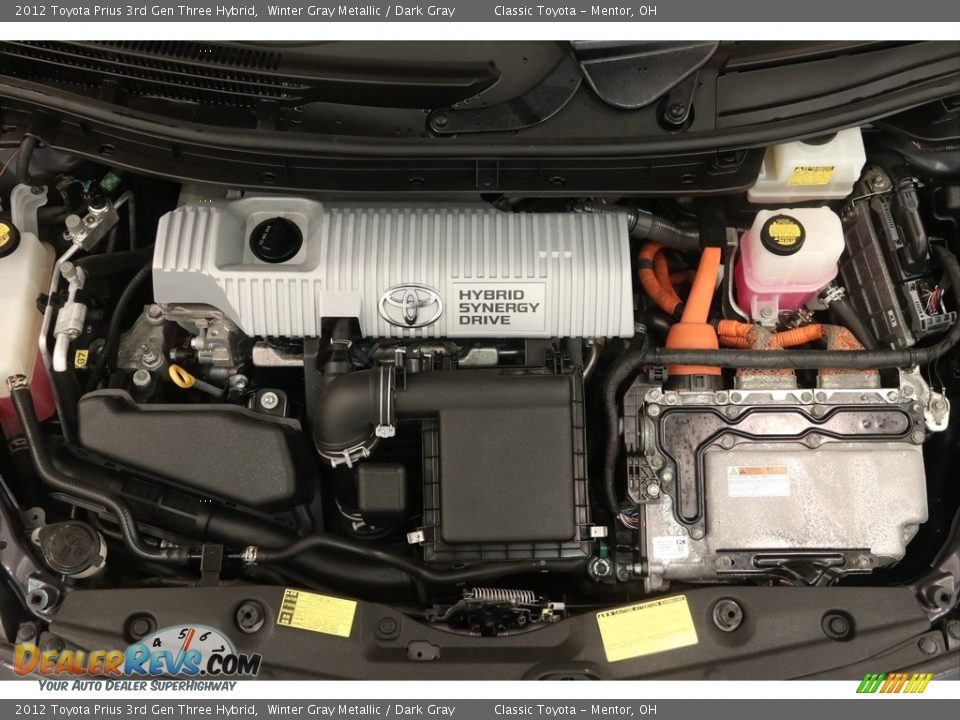 2012 Toyota Prius 3rd Gen Three Hybrid Winter Gray Metallic / Dark Gray Photo #19