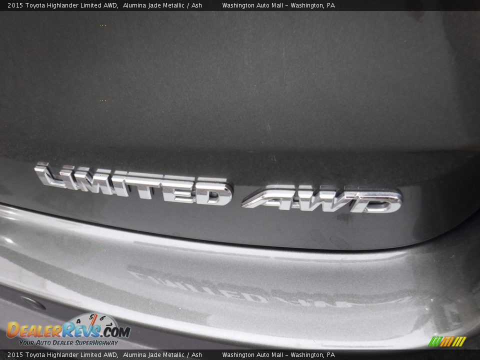 2015 Toyota Highlander Limited AWD Alumina Jade Metallic / Ash Photo #11