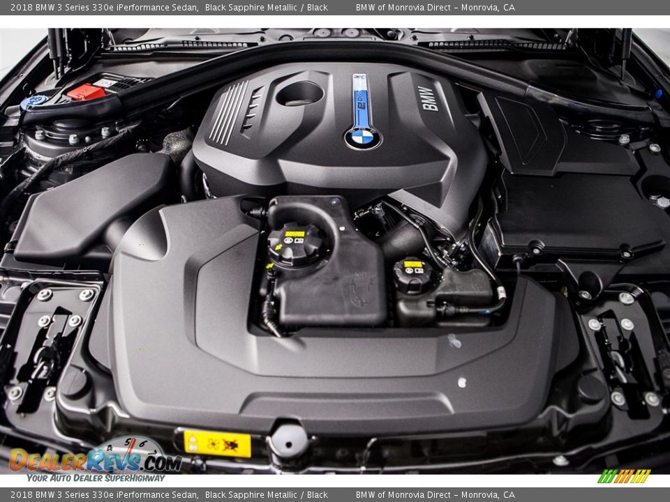 2018 BMW 3 Series 330e iPerformance Sedan Black Sapphire Metallic / Black Photo #8