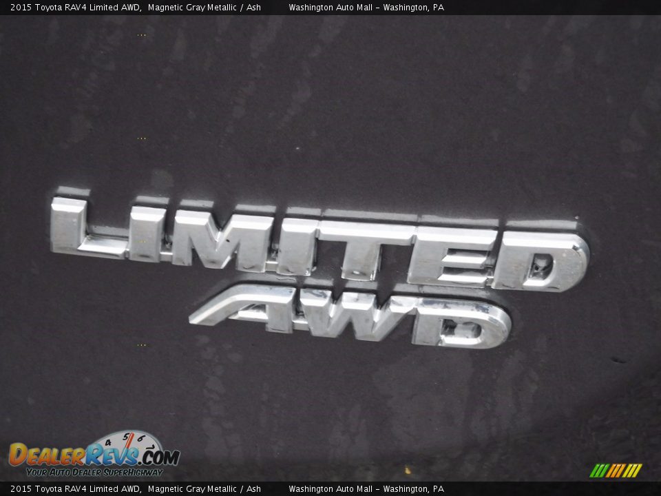 2015 Toyota RAV4 Limited AWD Magnetic Gray Metallic / Ash Photo #10