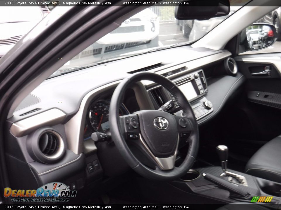 2015 Toyota RAV4 Limited AWD Magnetic Gray Metallic / Ash Photo #13