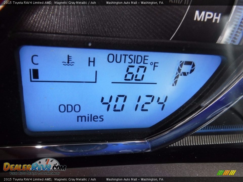 2015 Toyota RAV4 Limited AWD Magnetic Gray Metallic / Ash Photo #30