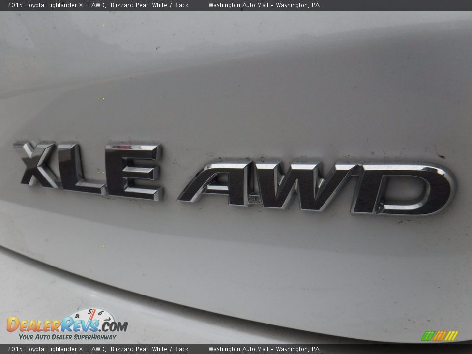 2015 Toyota Highlander XLE AWD Blizzard Pearl White / Black Photo #10