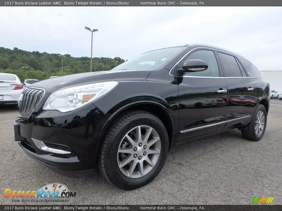 2017 Buick Enclave Leather AWD Ebony Twilight Metallic / Ebony/Ebony Photo #1