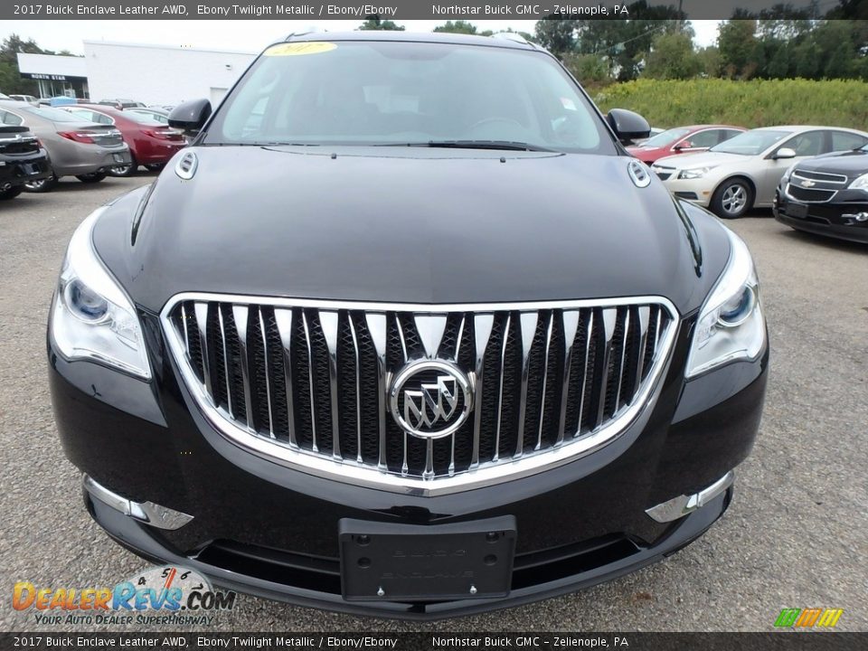 2017 Buick Enclave Leather AWD Ebony Twilight Metallic / Ebony/Ebony Photo #2
