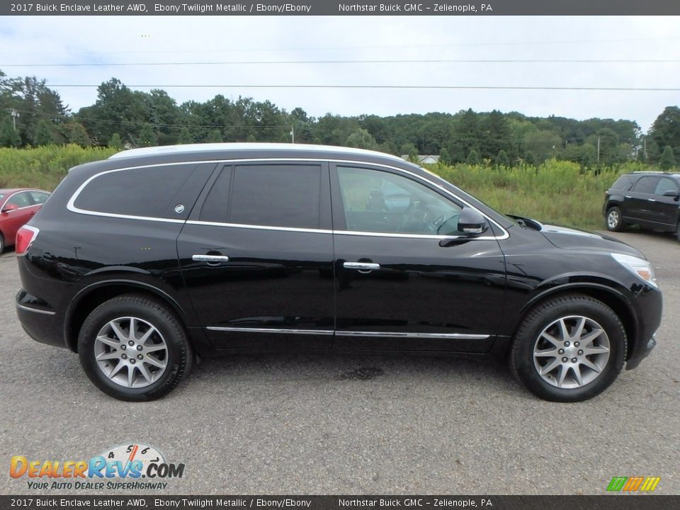 2017 Buick Enclave Leather AWD Ebony Twilight Metallic / Ebony/Ebony Photo #5
