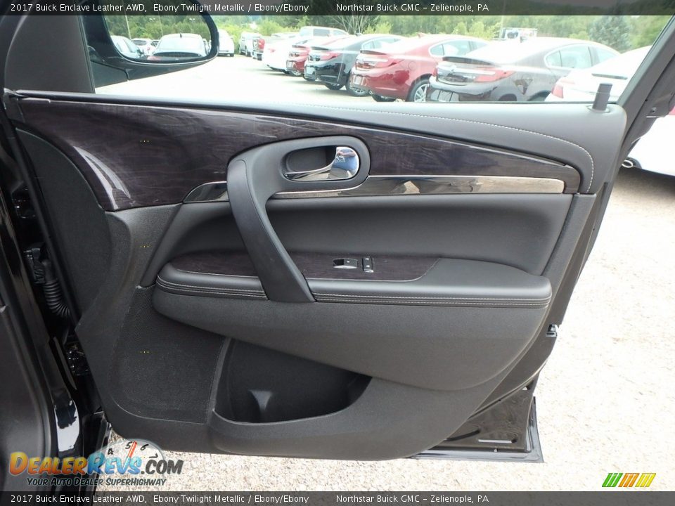 2017 Buick Enclave Leather AWD Ebony Twilight Metallic / Ebony/Ebony Photo #6